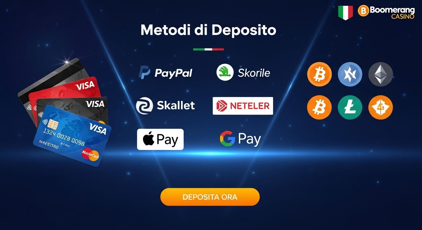 Metodi di deposito disponibili deposit limits
